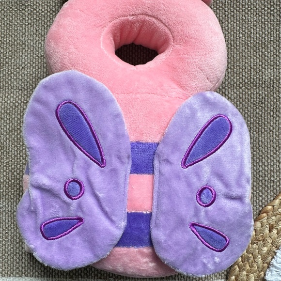 no brand Other - Pink and Purple Butterfly head protector backpack